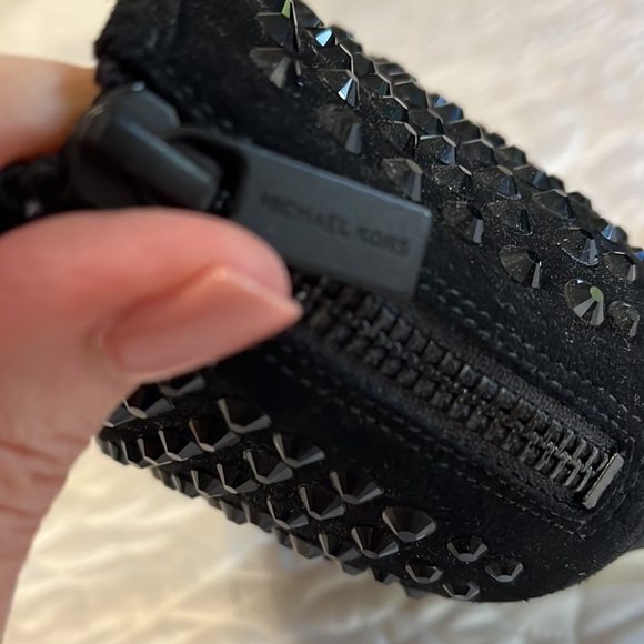 Michael Kors Black suede leather stud booties size 9 - Picture 6 of 13